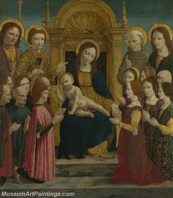 Pala Sforzesca The Virgin and Child with Saints and Donors Painting