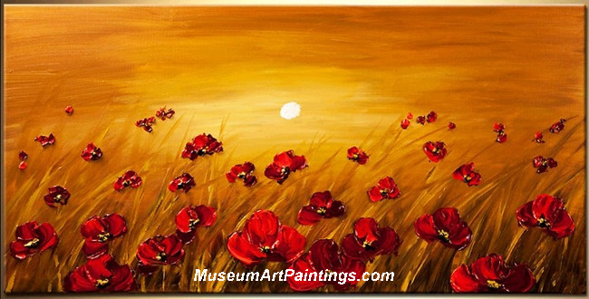 Palette Knife Oil Painting Abstract Flower