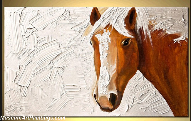 Palette Knife Painting Abstract Horse 003