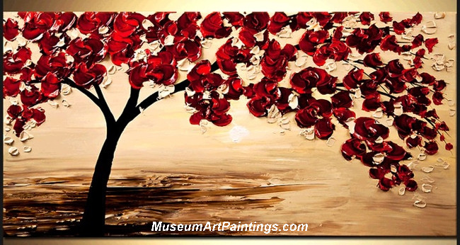 Palette Knife Painting Flower Tree 018