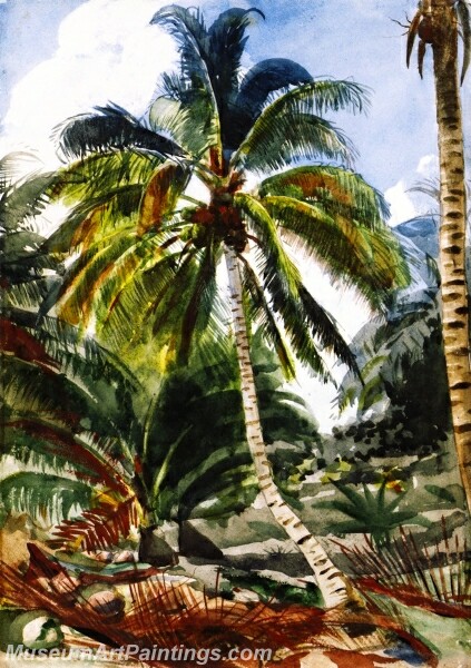 Palm Trees Bahamas Painting