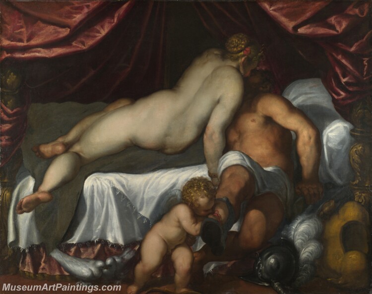 Palma Giovane Mars and Venus Painting