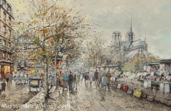 Paris Street Scene Paintings PMP1