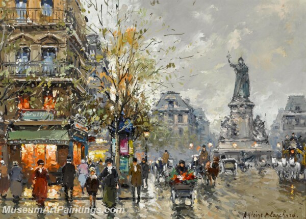 Paris Street Scene Paintings PMP101