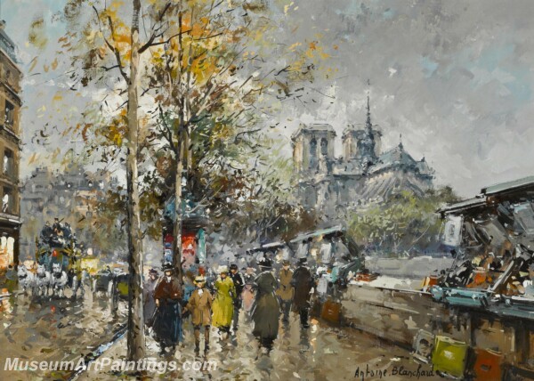 Paris Street Scene Paintings PMP102