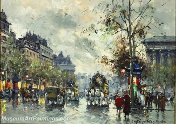 Paris Street Scene Paintings PMP103