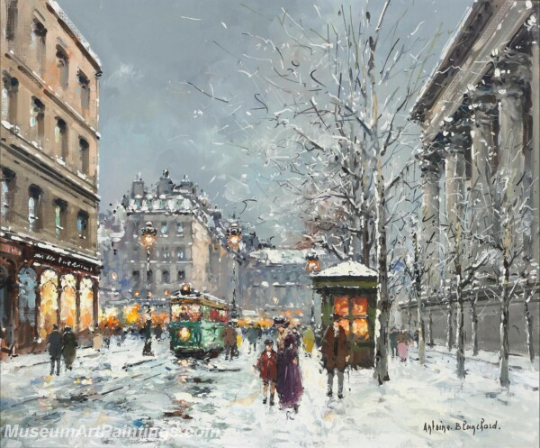 Paris Street Scene Paintings PMP107