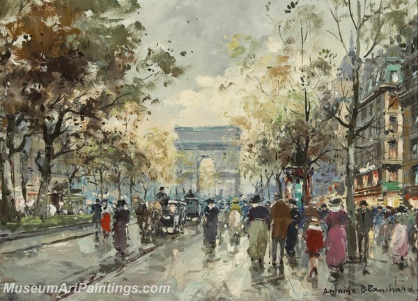 Paris Street Scene Paintings PMP108