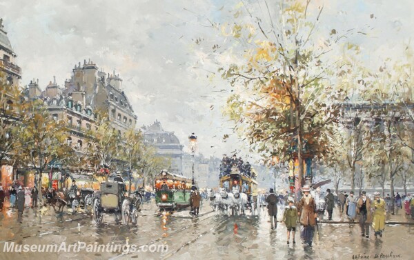 Paris Street Scene Paintings PMP109