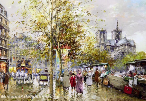 Paris Street Scene Paintings PMP11