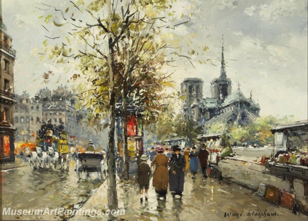 Paris Street Scene Paintings PMP110