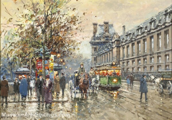 Paris Street Scene Paintings PMP114