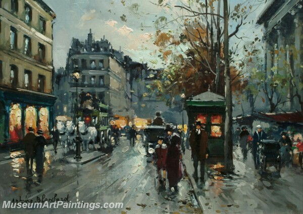 Paris Street Scene Paintings PMP118