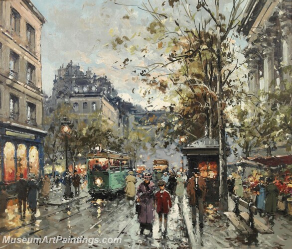 Paris Street Scene Paintings PMP12