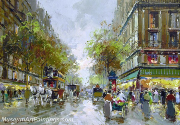 Paris Street Scene Paintings PMP13