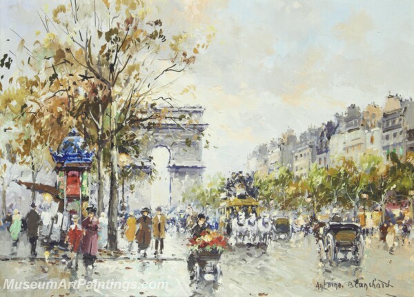 Paris Street Scene Paintings PMP14