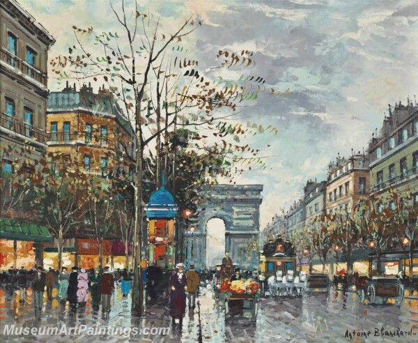 Paris Street Scene Paintings PMP15