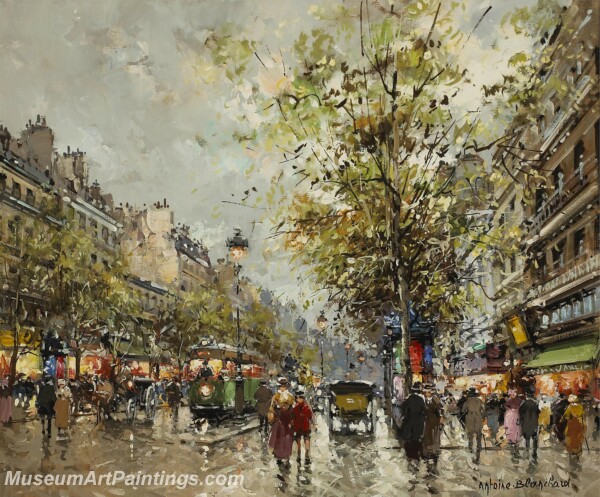 Paris Street Scene Paintings PMP18