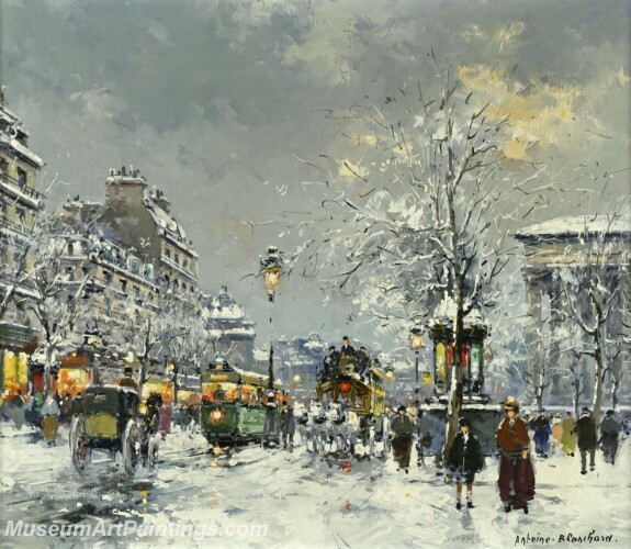 Paris Street Scene Paintings PMP2