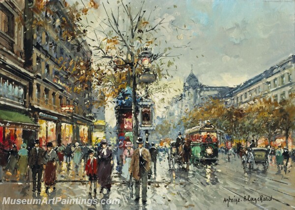 Paris Street Scene Paintings PMP21