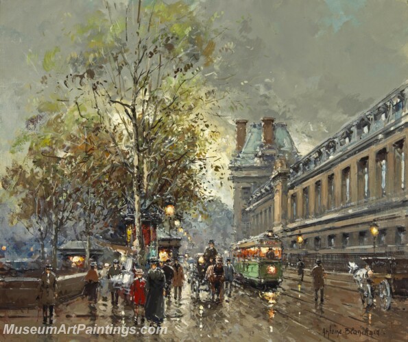 Paris Street Scene Paintings PMP22