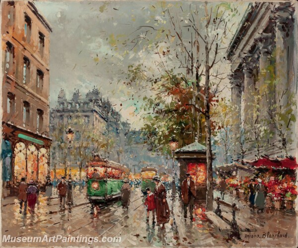 Paris Street Scene Paintings PMP23