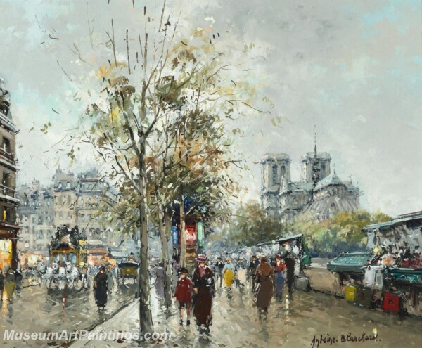 Paris Street Scene Paintings PMP26