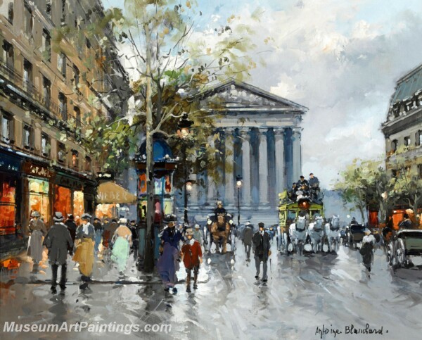 Paris Street Scene Paintings PMP27
