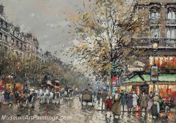 Paris Street Scene Paintings PMP28