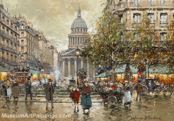 Paris Street Scene Paintings PMP31