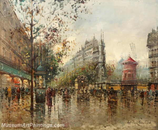 Paris Street Scene Paintings PMP37