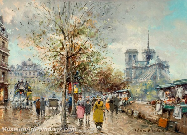 Paris Street Scene Paintings PMP40