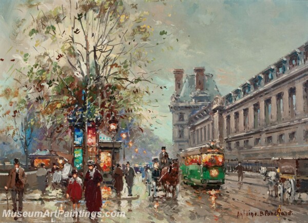 Paris Street Scene Paintings PMP43