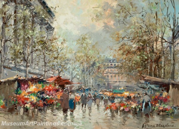 Paris Street Scene Paintings PMP46