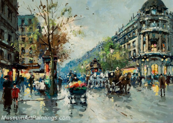 Paris Street Scene Paintings PMP48