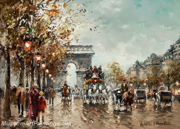Paris Street Scene Paintings PMP49