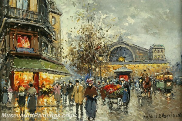 Paris Street Scene Paintings PMP5