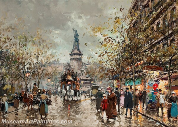 Paris Street Scene Paintings PMP51