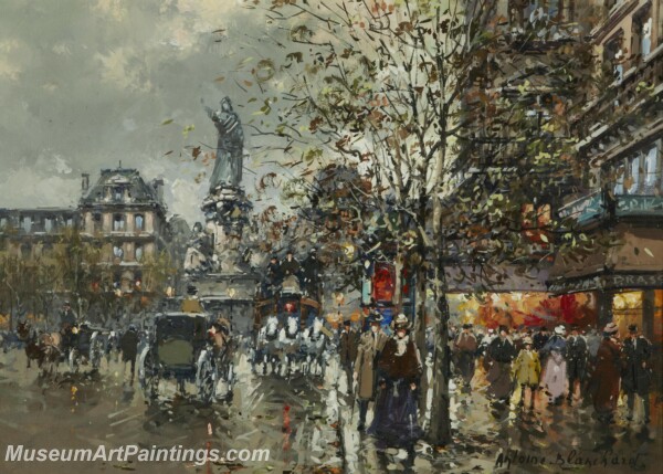 Paris Street Scene Paintings PMP58