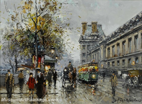 Paris Street Scene Paintings PMP61