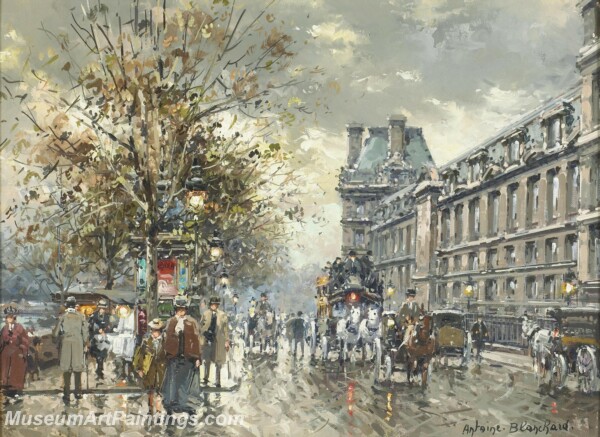 Paris Street Scene Paintings PMP64
