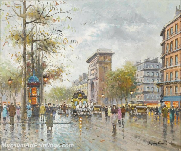 Paris Street Scene Paintings PMP65