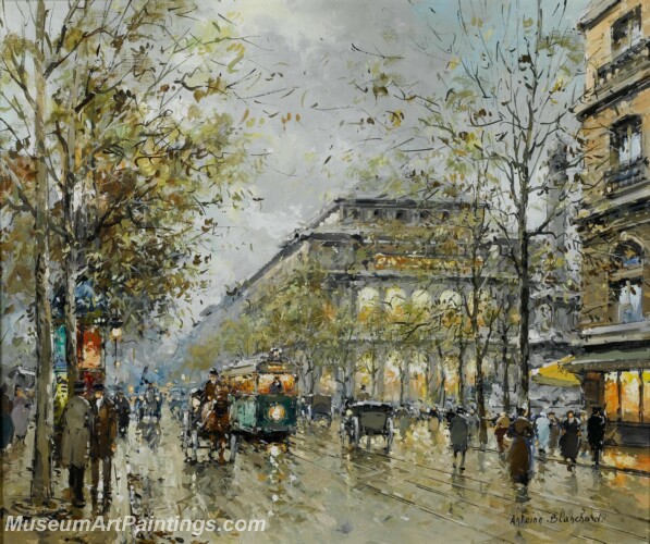 Paris Street Scene Paintings PMP66