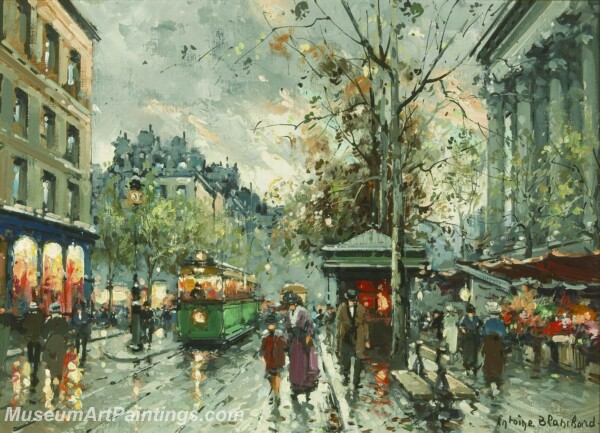 Paris Street Scene Paintings PMP70