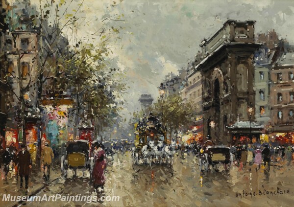 Paris Street Scene Paintings PMP71