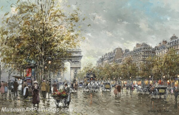 Paris Street Scene Paintings PMP75