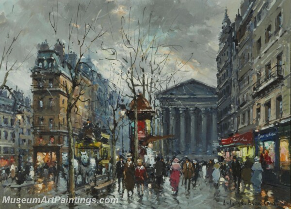 Paris Street Scene Paintings PMP77