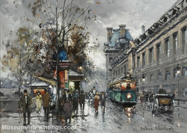 Paris Street Scene Paintings PMP79