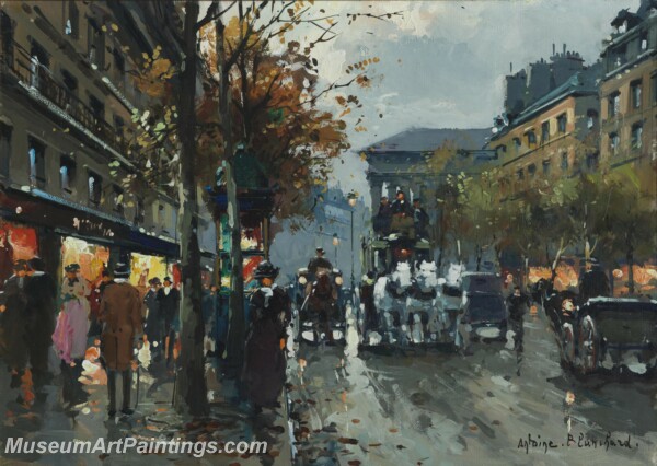 Paris Street Scene Paintings PMP8