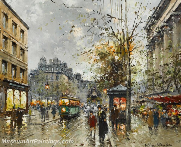 Paris Street Scene Paintings PMP83
